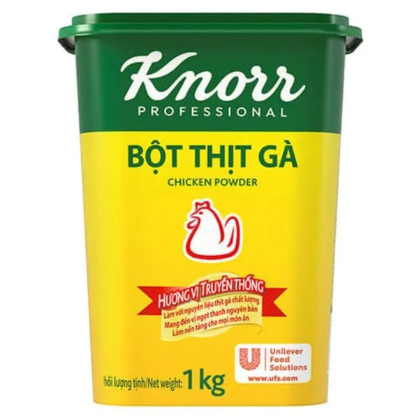 Hạt Nêm Knorr Bột Thịt Gà  hủ 1 kg Thùng 6 hủ